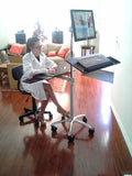 DVC02-BYO Portable LCD Pole Stand - Build Your Own Computer Desk - Oceanpointe Distributors Corporation