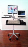DVC02-BYO Portable LCD Pole Stand - Build Your Own Computer Desk - Oceanpointe Distributors Corporation