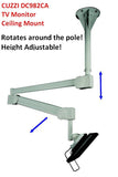 DC982CA Hospital & Healthcare Ceiling Monitor Arm Mount Adjustable Height, with rotation