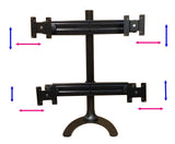 Quad-LCD-Monitor-Desk-Stand-with-adjustable-width-and-monitor-height