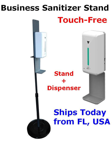 Hand Sanitizer Station: Hand Sanitizer Dispenser Floor Stand Touch