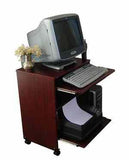 S2326 24" Compact Computer Desk, sliding keyboard shelf, sliding printer shelf & mouse tray - Computer Desk