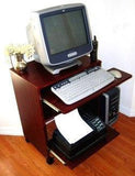 S2326 23" Wide Compact Computer Desk w/keyboard shelf, sliding printer shelf & mouse tray - Free Shipping - Oceanpointe Distributors Corporation