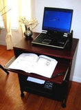 S2326 23" Wide Compact Computer Desk w/keyboard shelf, sliding printer shelf & mouse tray - Free Shipping - Oceanpointe Distributors Corporation