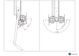 DW630W  Extra Long Reach Wall Monitor Arm  Over the Bed 63 inch long