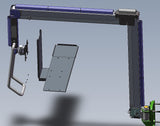 DW630W  Extra Long Reach Wall Monitor Arm  Over the Bed 63 inch long