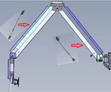 DW630W  Extra Long Reach Wall Monitor Arm  Over the Bed 63 inch long
