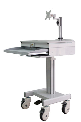 Medical Sit to stand Height Adjustable computer laptop cart