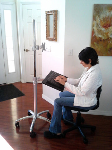 Computer Pole Stand DVC04-BYO Portable Pole Computer Workstation Stand - Build your Own ...