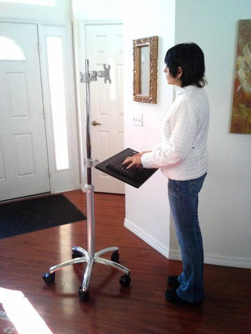 Computer Pole Stand DVC04-BYO Portable Pole Computer Workstation Stand - Build your Own ...