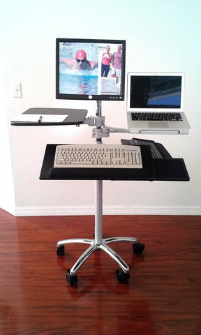 DVC04-BYO Portable Pole Computer Workstation Stand - Build your Own ...