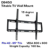 D9450 Tiltable-TV-Wall-Mount-for-TV-40 - 65"_160-lbs.