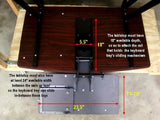 DKBDK Underdesk Sliding keyboard Tray with mouse tray and tilt rotate mechanism. All steel.