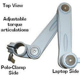 DLPTA Laptop Arm & Tray for 35 mm Poles - Without the pole - Oceanpointe Distributors Corporation