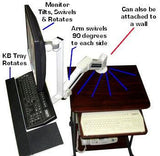 D131AA  CD Articulated Monitor and Keyboard Wall or Table arm - Oceanpointe Distributors Corporation