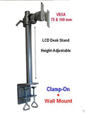 DSCLB-DW Monitor Desk Stand Height Adjustable - BLACK - Oceanpointe Distributors Corporation