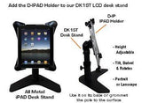 D-IP VESA Ipad 1 & 2 Holder: attach an IPad to a VESA Mount