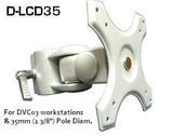D-LCD35 Pole Mount LCD Bracket Clamp for 35 mm. poles & for DVC03 LCD Pole workstation - Oceanpointe Distributors Corporation