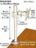 DSCLB-DW Monitor Desk Stand Height Adjustable