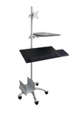 Pole CPU Holder with adjustable with to hold a CPU tower or UPS power to poles with 35 mm diameter