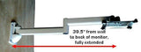 DW395W  39.5" Extra-Long Articulated LCD Monitor Wall Arm - White - Oceanpointe Distributors Corporation