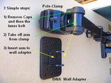 DWA Wall Adapter for Pole Monitor Arms & Keyboard Arms - Oceanpointe Distributors Corporation