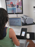 DVC04 LCD Monitor Pole Workstation - Sit to Stand - Height Adjustable - Oceanpointe Distributors Corporation