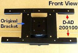 D-AD200100 VESA Adapter Bracket from 100 x 100 to 200 x 100 - Oceanpointe Distributors Corporation