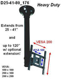 D25-41-80_176 TV Ceiling Mount 41" long for 13" to 42" TVs - Oceanpointe Distributors Corporation