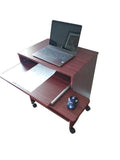 S2326 24" Compact Computer Desk, sliding keyboard shelf, sliding printer shelf & mouse tray - Computer Desk
