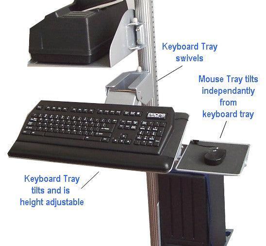 VC01MKKB Keyboard Tray for VC01 Pole Computer Workstation