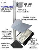 VC01-MT-PR Printer Shelf for VC01 Pole Computer Carts - Pole Printer Shelf